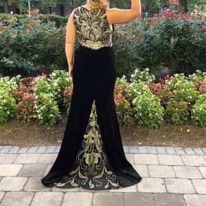 Black prom/pageant dress